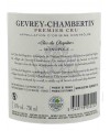 Gevrey Chambertin Premier cru - Clos du Chapitre- Monopole - Nuiton Beaunoy 75cl