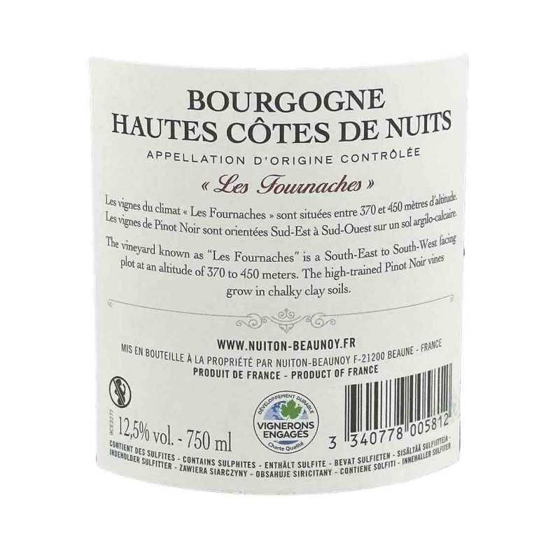 Hautes Côtes de Nuits - Les Fournaches-Nuiton Beaunoy 75cl