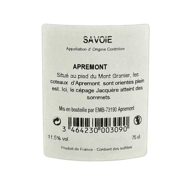 Apremont - Cuvée Sylvain Tiollier-Domaine L'Idylle 75cl