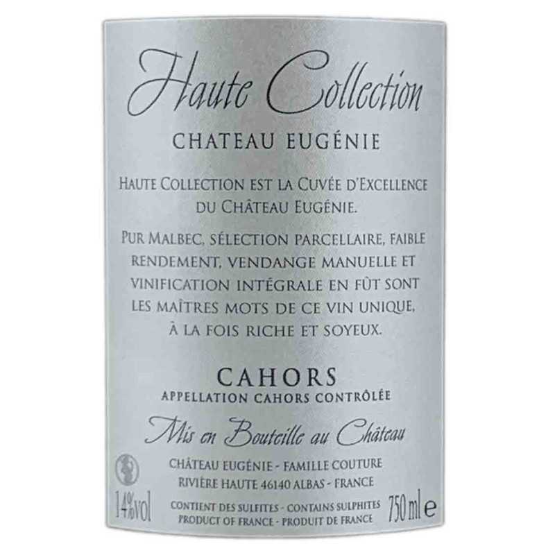 Vin Rouge Cahors - Cuvée Haute Sélection - Château Eugénie Domaine Couture 75cl