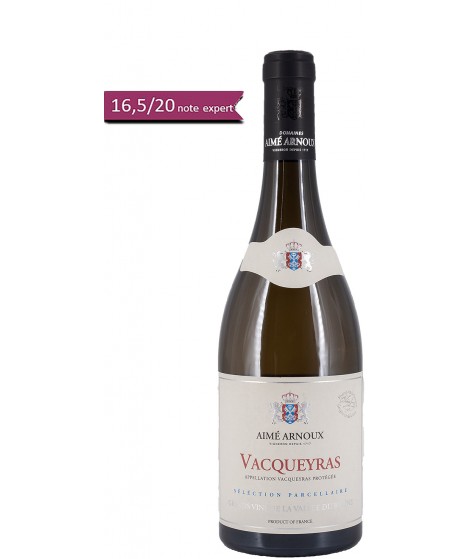 Vin Blanc Rhône -Vacqueyras - Sélection Parcellaire-Aimé Arnoux 75cl