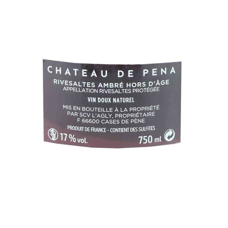 Rivesaltes Ambré- Hors d'Age- Château de Péna 75cl