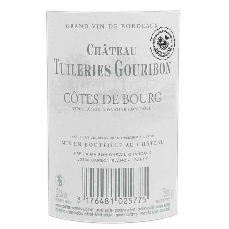 Côtes-de-Bourg - Château Tuileries Gouridon 75cl