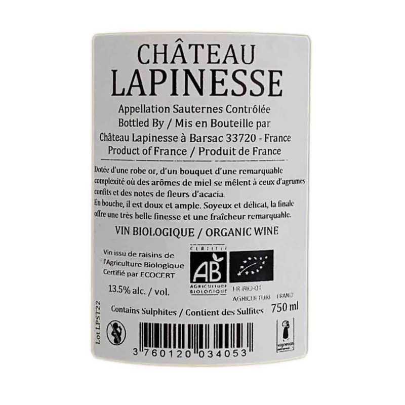 Sauternes BIO - Château Lapinesse