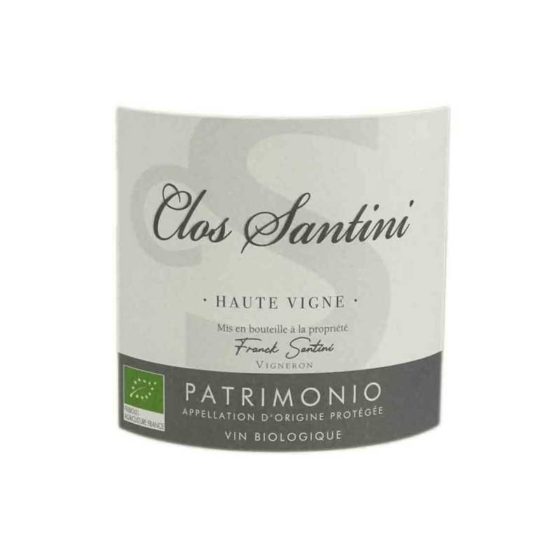 Vin Blanc Corse- AOP Patrimonio Blanc BIO- Haute Vigne - Clos Santini  75cl