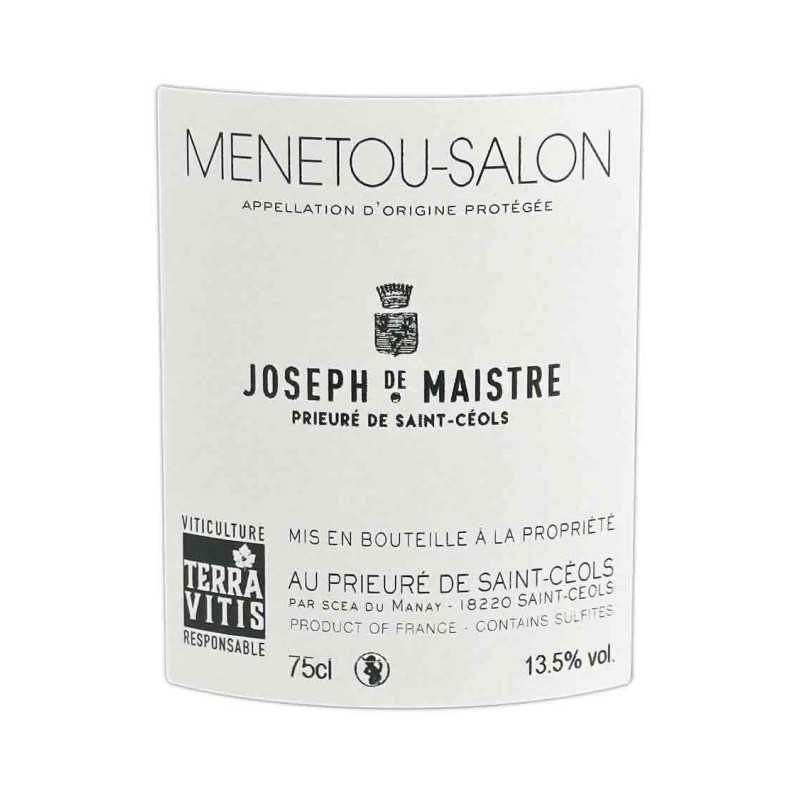 Vin Val de Loire AOC Menetou-Salon blanc- Le Prieuré de Saint-Céols- Joseph de Maistre 75cl