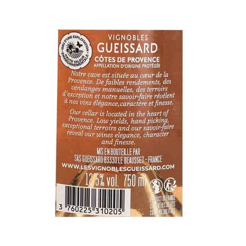 Côtes de Provence rosé - Cuvée G - Vignobles Gueissard 75 cl