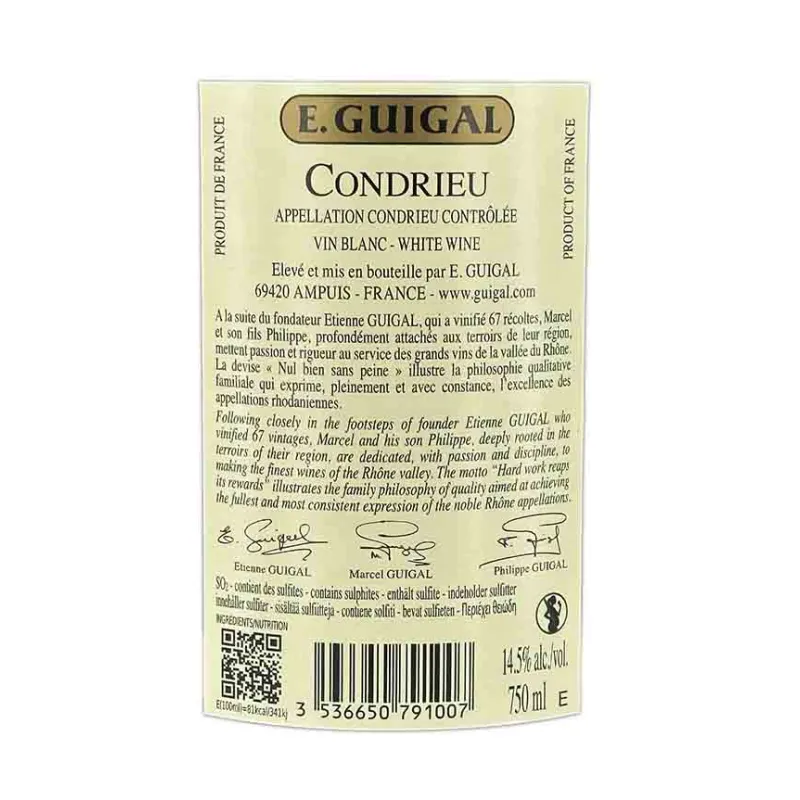 Condrieu E.Guigal : une appellation intournable de la Vallée du Rhône