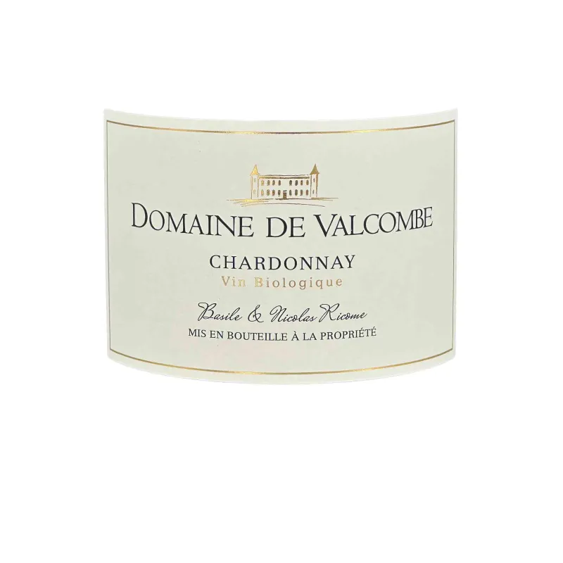 Vin blanc Chardonnay Château Valcombe du Languedoc : élégant !