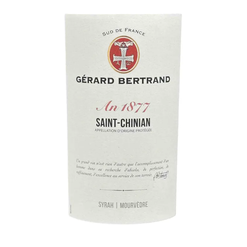 Saint-Chinian Héritage An 1877 -  Vin rouge Gérard Bertrand | Livré
