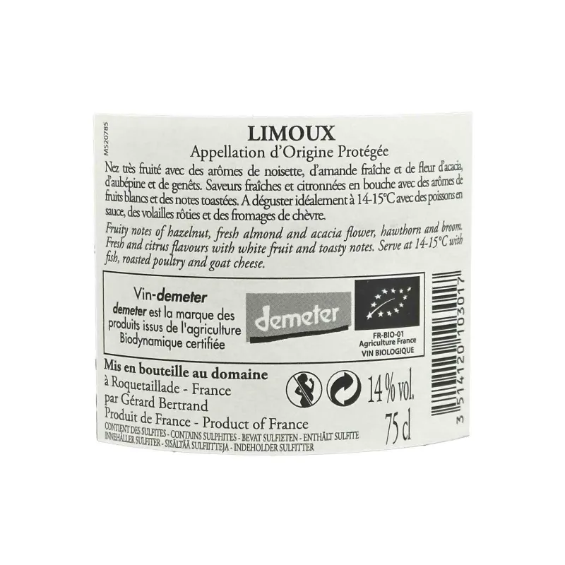 Limoux Chardonnay Domaine de l’Aigle - Gérard Bertrand - meilleur prix