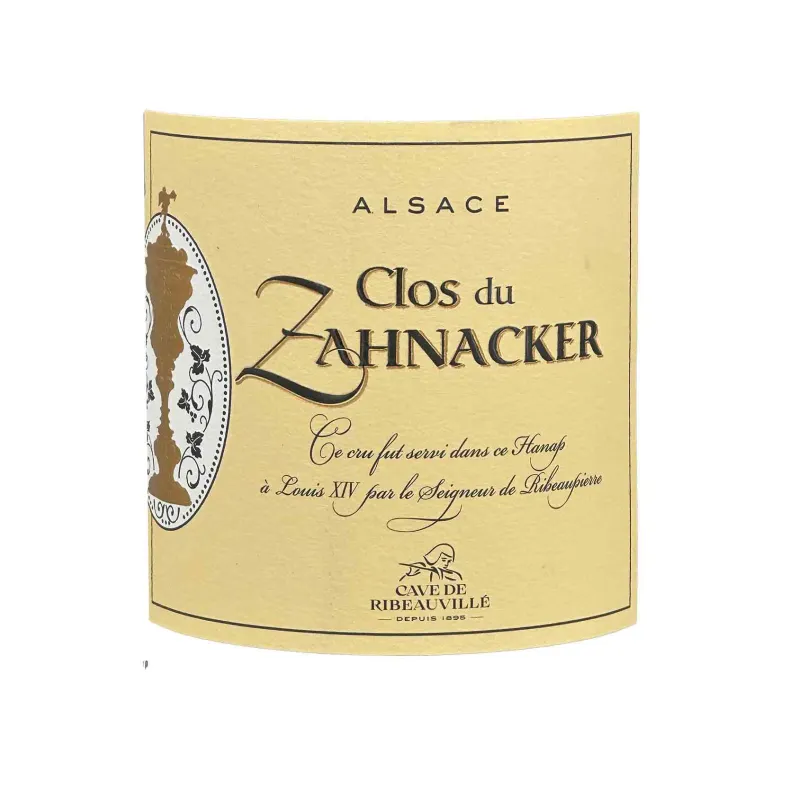 Clos du Zahnacker – Vin blanc demi-sec d’Alsace au meilleur prix