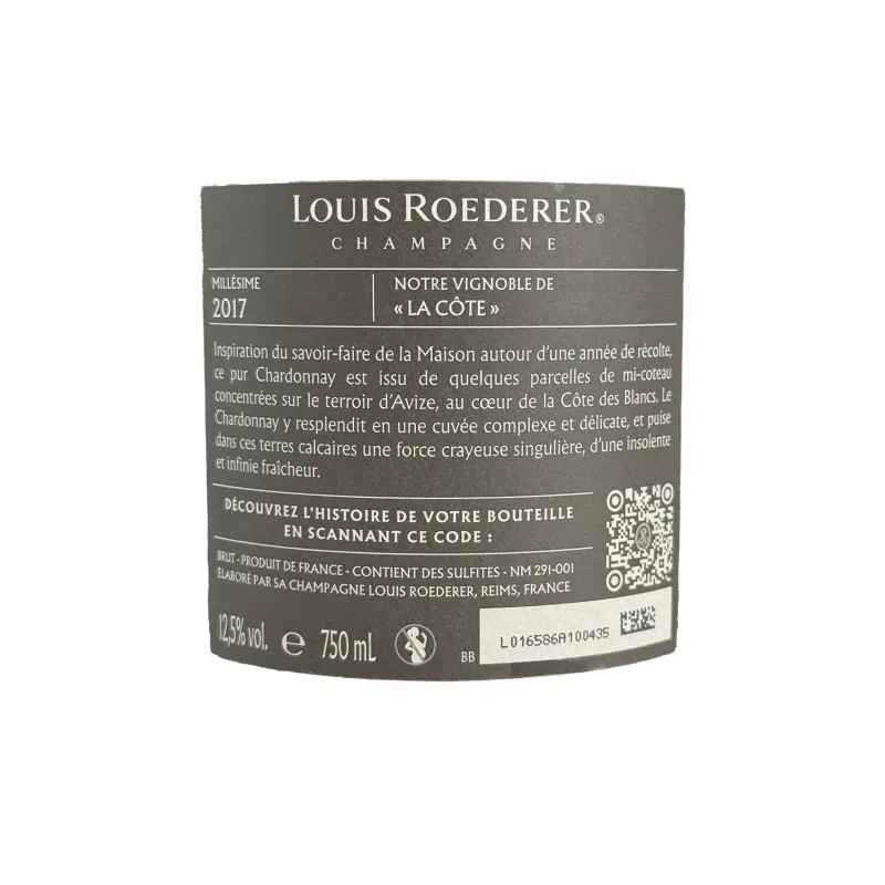 Un Champagne Blanc de Blancs 2017 Louis Roederer au meilleur prix !