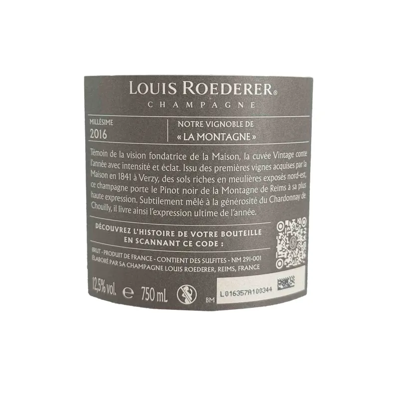 Champagne Vintage 2016 Louis Roederer – Raffinement millésimé