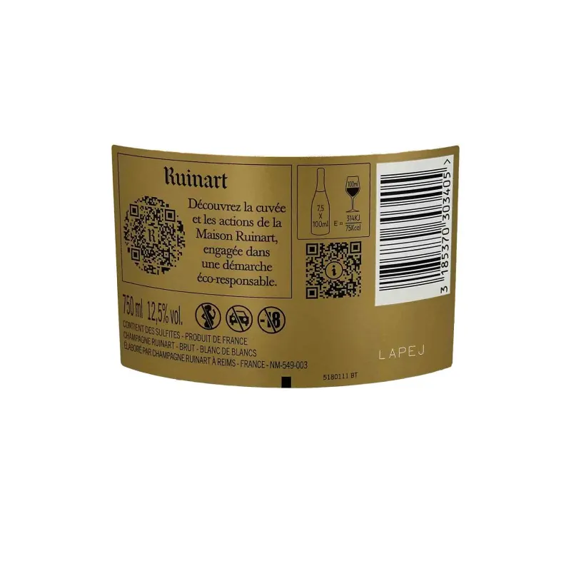 Champagne Ruinart Blanc de Blancs – Élégance des grands Chardonnay