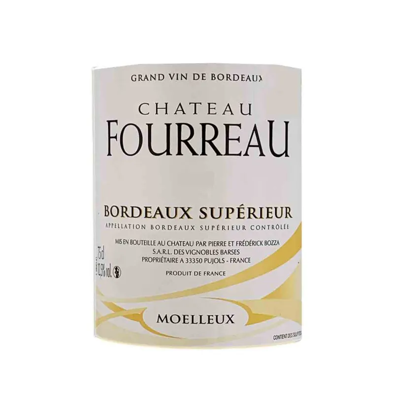 Un Bordeaux blanc moelleux du Château Fourreau au meilleur prix !