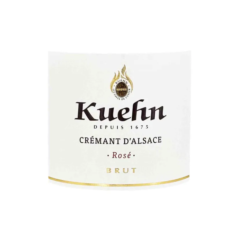 Crémant Rosé Brut Kuehn - Crémant d’Alsace Raffiné et Élégant