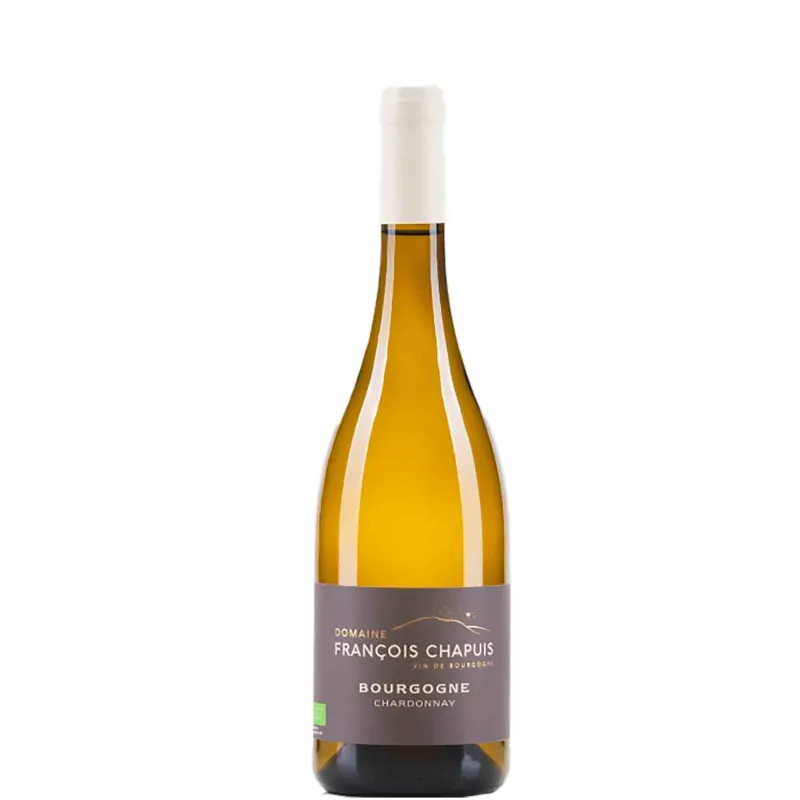 Bourgogne Blanc François Chapuis – Chardonnay bio de Bourgogne, vin blanc élégant et minéral issu de terroirs calcaires.