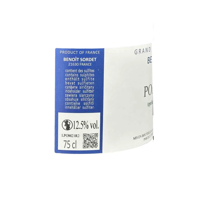 Pommard Rouge Benoît Sordet – Grand Pinot Noir de Bourgogne