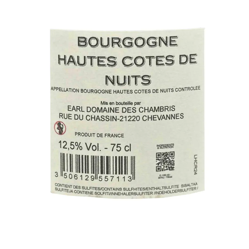 Hautes-Côtes de Nuits Rouge Laurent Vigneron – Pinot Noir de Bourgogne