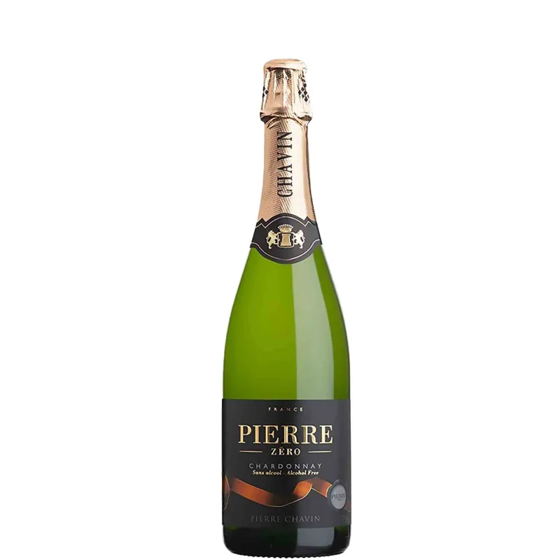 Pierre Zéro Chardonnay effervescent vin sans alcool - fines bulles