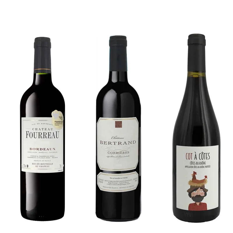 Découvrez 6 bonnes petites bouteilles de vin rouge à prix mini !