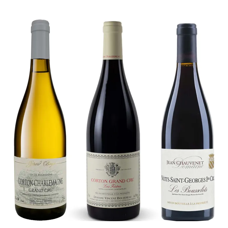 Coffret Vin Grand Cru - 3 bouteilles Grand Cru de Bourgogne