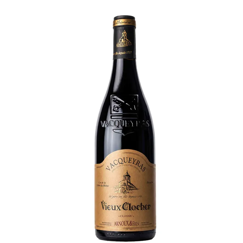 Vin Rouge Rhône -Vacqueyras - Vieux Clocher - Arnoux et Fils