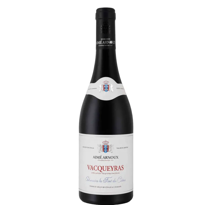Vin Rouge Rhône -Vacqueyras - Domaine La Font du CHêne-Aimé Arnoux 75cl