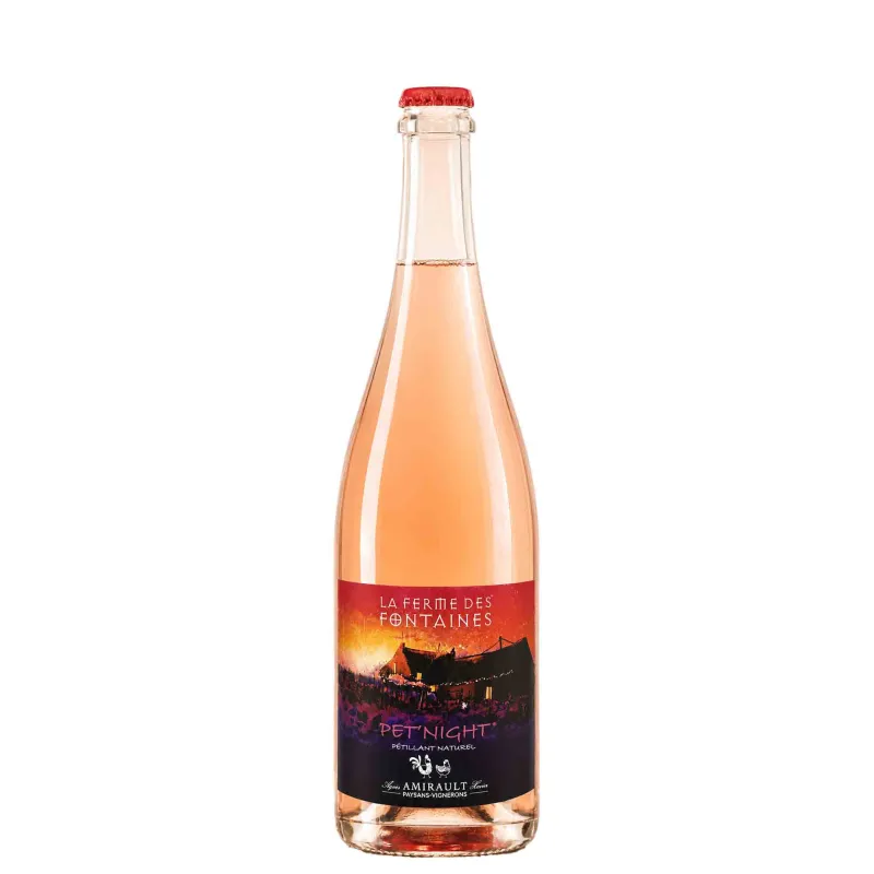 Pétillant Naturel rosé Bio - Pet'Night rosé - La Ferme des Fontaines - Domaine Amirault