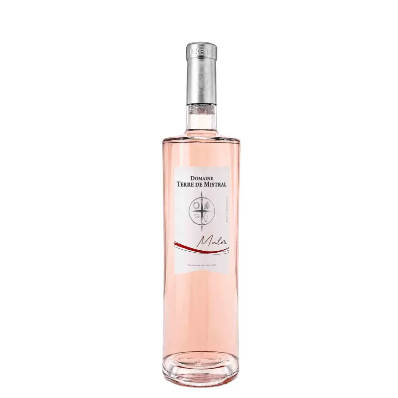 Vin Rosé moelleux Malou - Vin de pays Méditerranée - Domaine Terre de Mistral 75cl