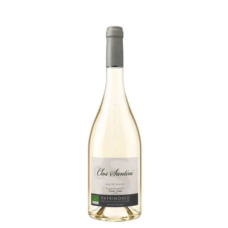 Vin Blanc Corse- AOP Patrimonio Blanc BIO- Haute Vigne - Clos Santini  75cl