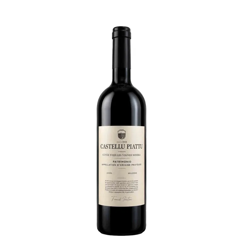 Vin rouge Corse - AOP Patrimonio Vieilles Vignes Rouge BIO- Minera - Castellu Piattu 75cl