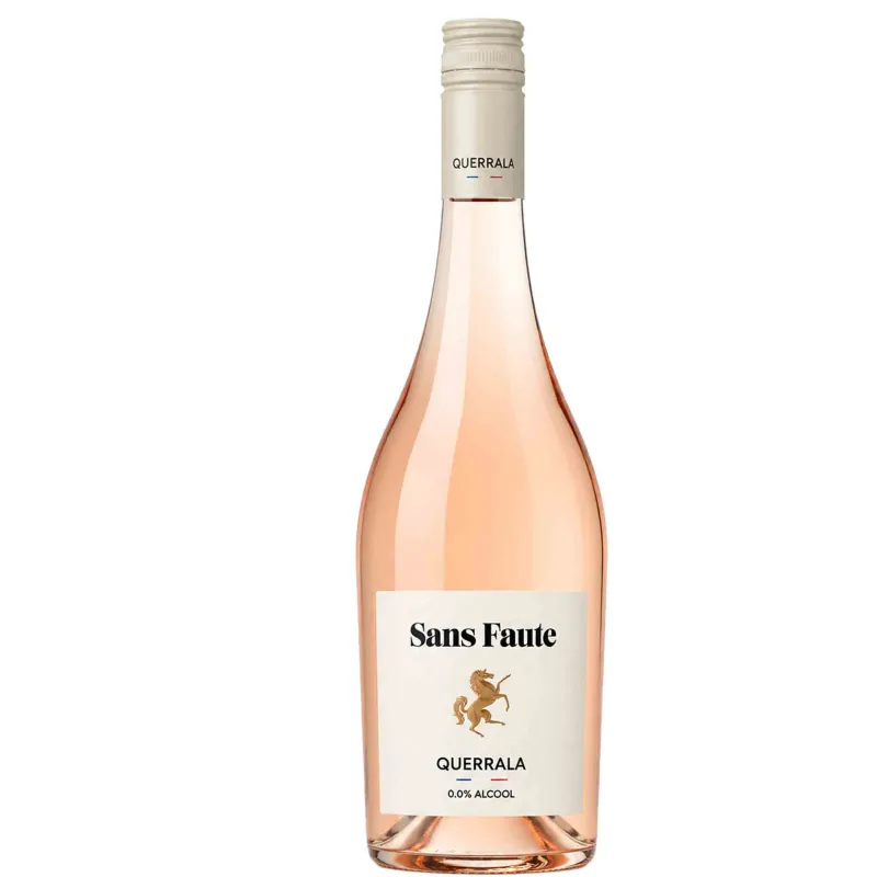 Vin sans alcool Rosé- Sans Faute 0% alcool - Querrala Club 75 cl