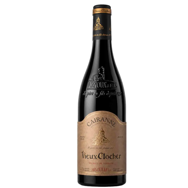 Vin Rouge-Rhône-Cairanne - Secret de Terroir - Vieux Clocher - Arnoux et Fils 75cl