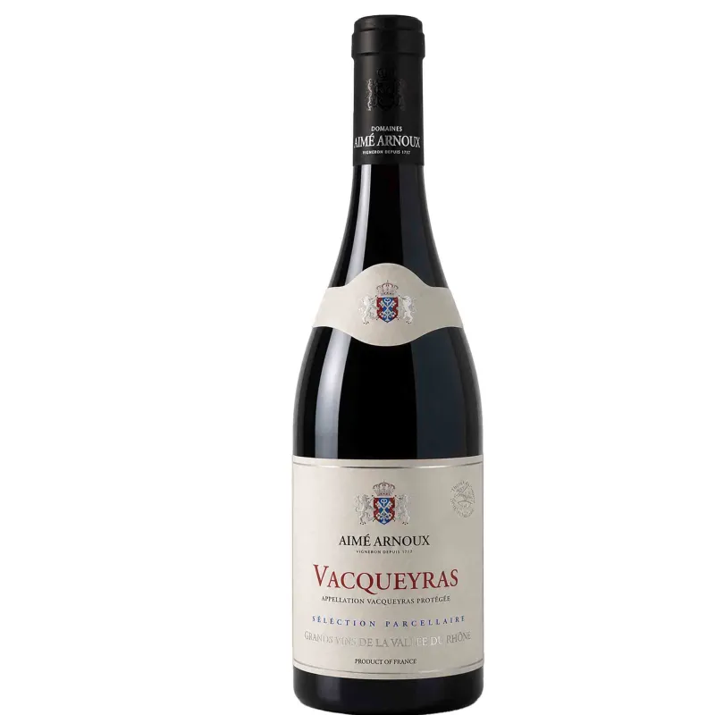 Vin Rouge Rhône -Vacqueyras - Sélection Parcellaire-Aimé Arnoux 75cl
