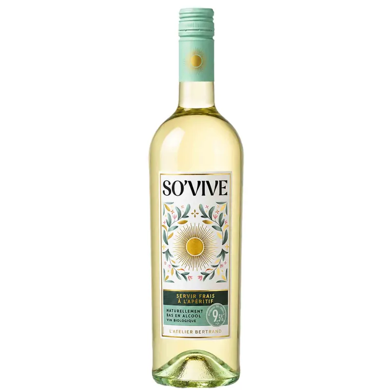 Vin blanc Faible alcool -  So'Vive - alow alccol- Gérard Bertrand