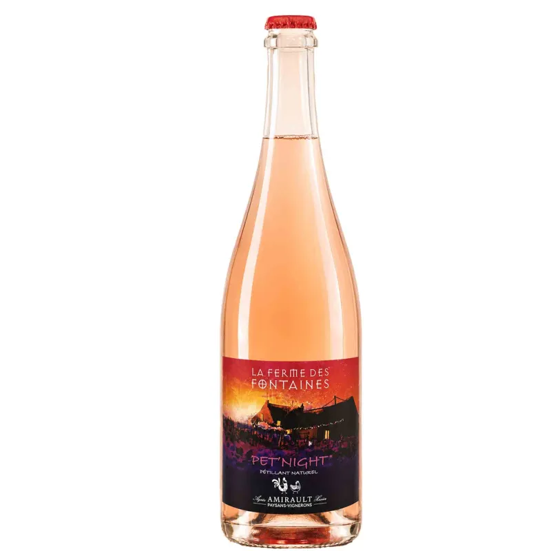 Pétillant Naturel rosé Bio | Pet'Night - La Ferme des Fontaines - Domaine Amirault 75cl