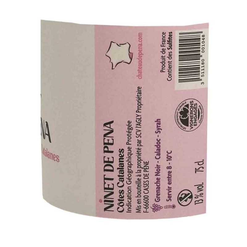 IGP Côtes Catalanes Rosé - Ninet - Château de Péna 75cl