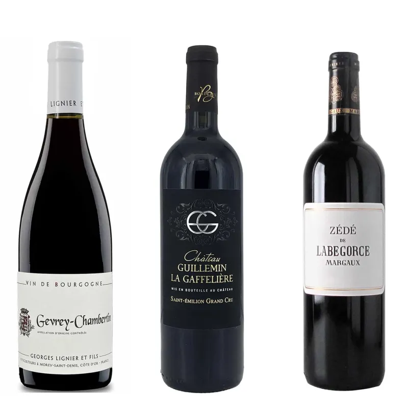 Coffret Grand Cru de 6 vins rouge au meilleur prix  sur 1envie1vin.