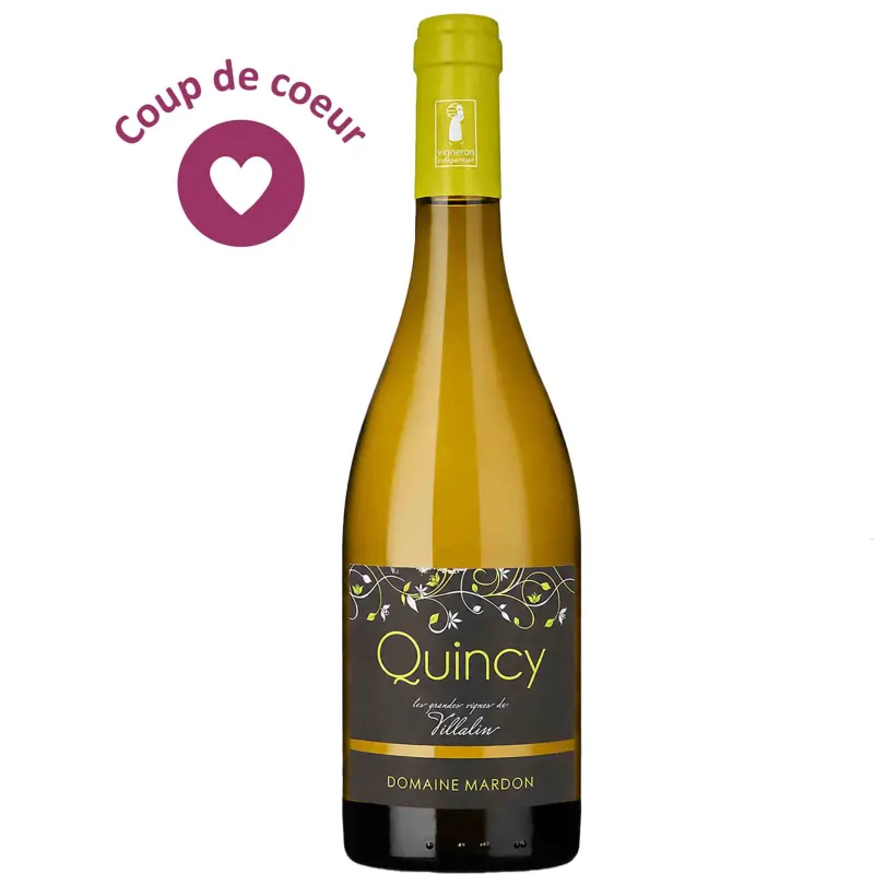 vin blanc Loire - Quincy Blanc Bio - Les Grandes Vignes de Villalin - Domaine Mardon